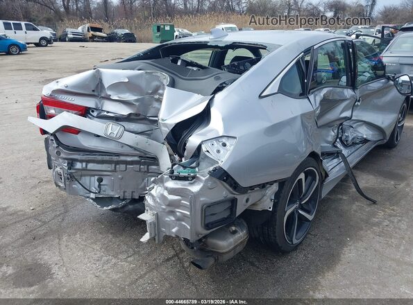 1HGCV1F39KA062291 2019 HONDA ACCORD Silver Front view
