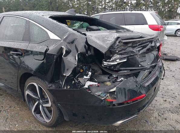 1HGCV1F39MA070510 2021 HONDA ACCORD Black Widok z przodu