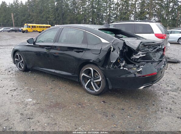 1HGCV1F39MA070510 2021 HONDA ACCORD Black Tył lewy