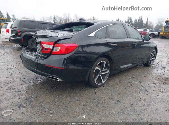 1HGCV1F39MA070510 2021 HONDA ACCORD Black Tył prawy