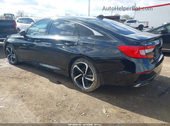 1HGCV1F3XLA028491 2020 HONDA ACCORD Black Tył lewy