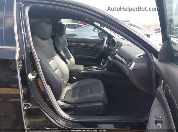 1HGCV1F3XLA028491 2020 HONDA ACCORD Black Widok wnętrza z przodu