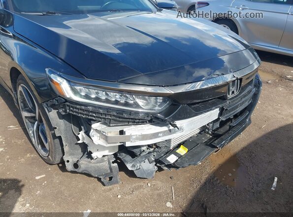 1HGCV1F3XLA028491 2020 HONDA ACCORD Black Widok z przodu