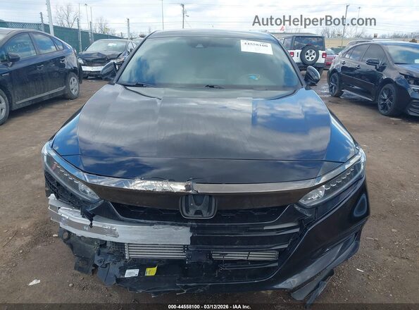 1HGCV1F3XLA028491 2020 HONDA ACCORD Black Widok zestawu wskaźników