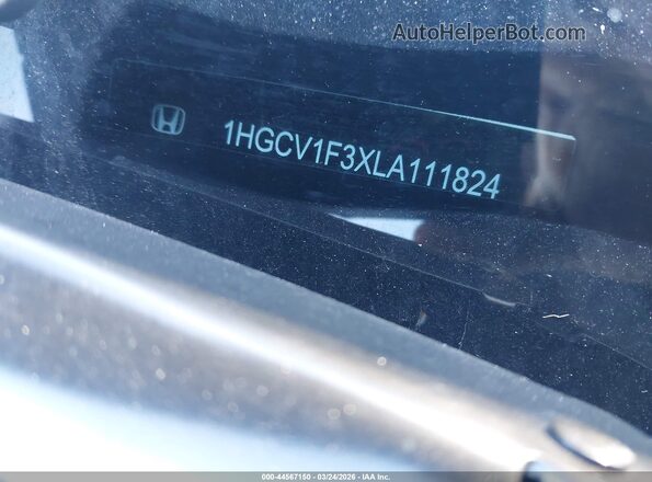 1HGCV1F3XLA111824 2020 HONDA ACCORD White 