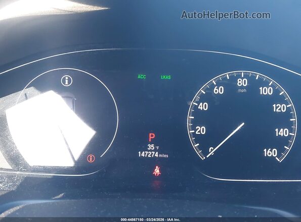 1HGCV1F3XLA111824 2020 HONDA ACCORD White Widok tylnych siedzeń