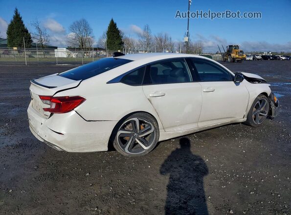 1HGCV1F3XMA071875 2021 HONDA ACCORD Белый Задняя правая четверть