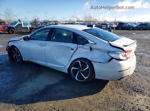 1HGCV1F3XMA071875 2021 HONDA ACCORD Белый Задняя левая четверть