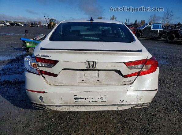 1HGCV1F3XMA071875 2021 HONDA ACCORD Белый Вид сзади