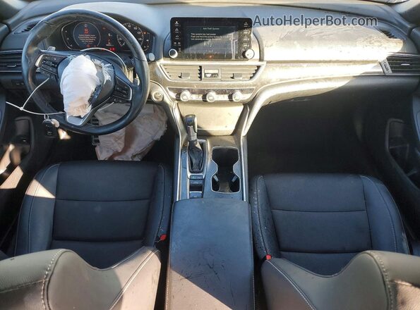 1HGCV1F3XMA071875 2021 HONDA ACCORD Белый Вид панели приборов