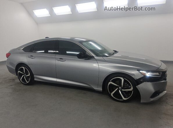 1HGCV1F3XMA075862 2021 HONDA ACCORD Silver 