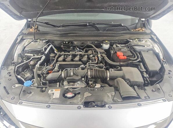 1HGCV1F3XMA075862 2021 HONDA ACCORD Silver Rear interior view