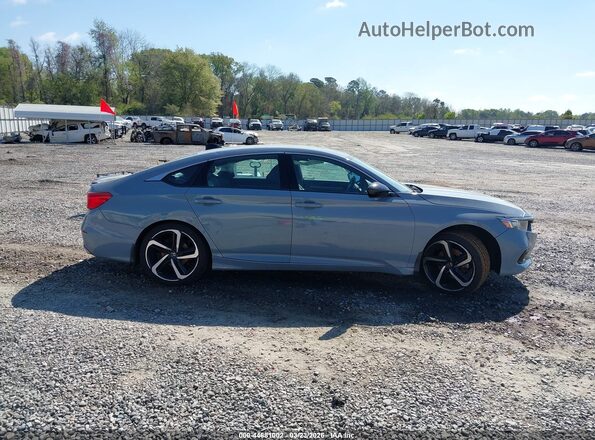 1HGCV1F3XNA124642 2022 HONDA ACCORD Blue Вид задньої частини салону