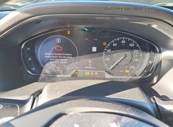 1HGCV1F40LA084481 2020 HONDA ACCORD Silver Widok zestawu wskaźników