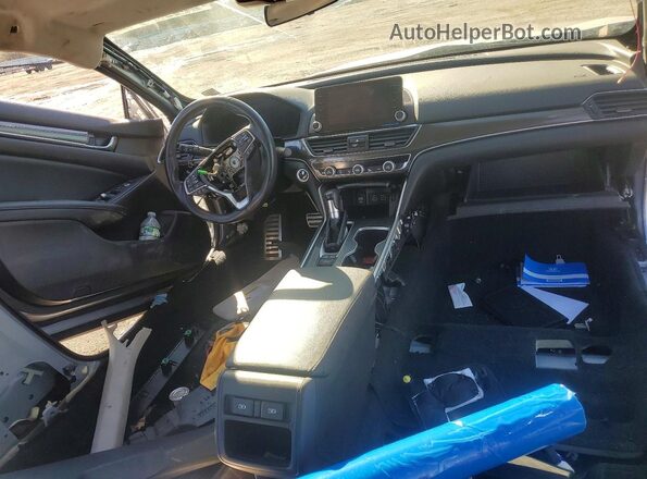 1HGCV1F43MA095380 2021 HONDA ACCORD Silver წინა პანელის ხედი