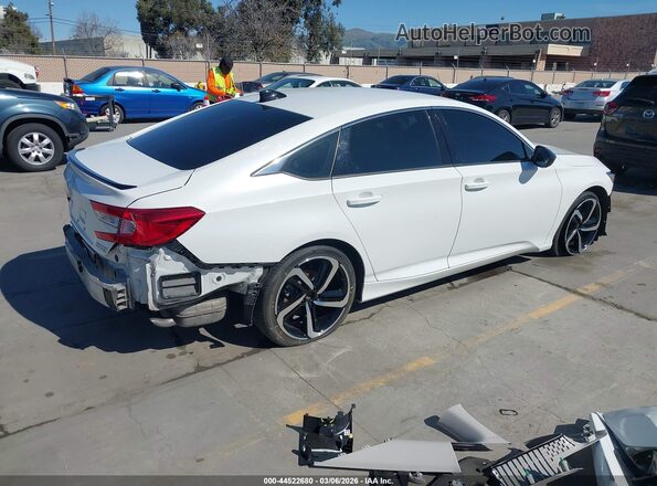 1HGCV1F44MA094397 2021 HONDA ACCORD White Rear right