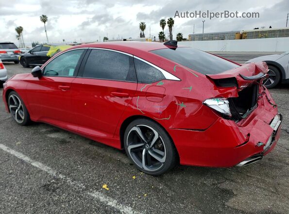 1HGCV1F44MA115622 2021 HONDA ACCORD Red Tył lewy