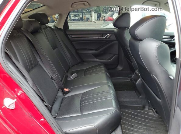 1HGCV1F44MA115622 2021 HONDA ACCORD Red Widok tylnych siedzeń