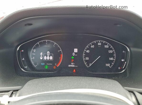 1HGCV1F44MA115622 2021 HONDA ACCORD Red Widok zestawu wskaźników