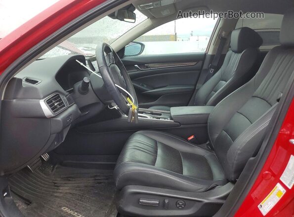 1HGCV1F44MA115622 2021 HONDA ACCORD Red Widok wnętrza z przodu