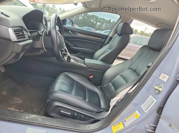 1HGCV1F45MA007834 2021 HONDA ACCORD Бирюзовый Вид салона спереди