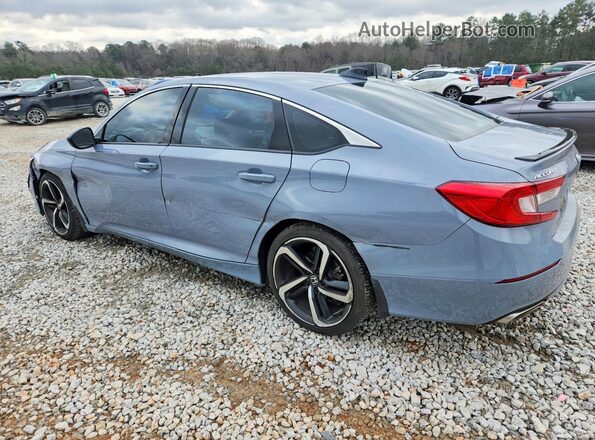 1HGCV1F45MA007834 2021 HONDA ACCORD Бирюзовый Задняя левая четверть