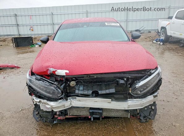 1HGCV1F46MA062695 2021 HONDA ACCORD Red Widok z przodu