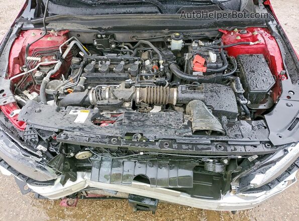 1HGCV1F46MA062695 2021 HONDA ACCORD Red Widok wnętrza z tyłu