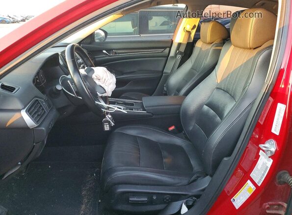 1HGCV1F46MA062695 2021 HONDA ACCORD Red Widok wnętrza z przodu