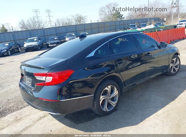 1HGCV1F48KA057107 2019 HONDA ACCORD Black Tył prawy