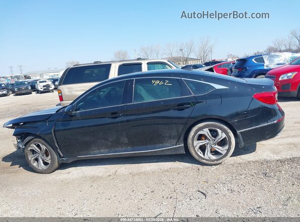 1HGCV1F48KA057107 2019 HONDA ACCORD Black Widok wnętrza 360 stopni