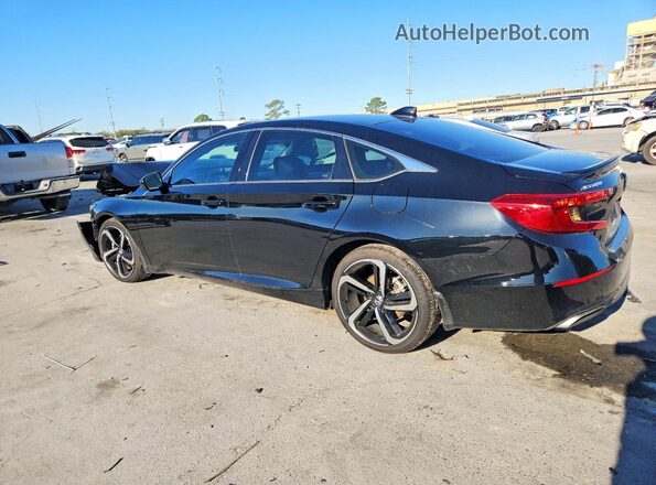 1HGCV1F49MA021820 2021 HONDA ACCORD Black უკანა მარცხენა