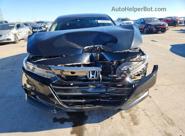 1HGCV1F49MA021820 2021 HONDA ACCORD Black წინა ხედი