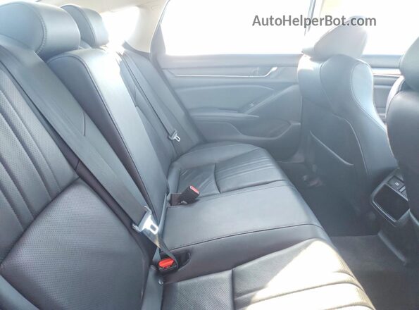 1HGCV1F49MA021820 2021 HONDA ACCORD Black უკანა სავარძლების ხედი