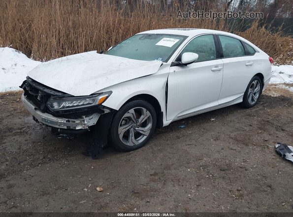 1HGCV1F4XLA070586 2020 HONDA ACCORD White Առջևի ձախ երեք քառորդ տեսարան