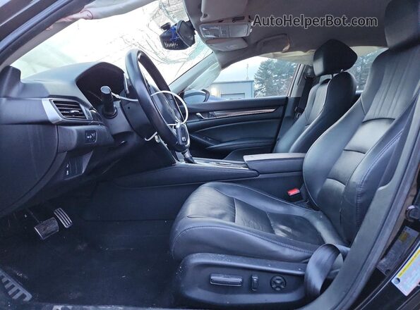 1HGCV1F4XMA071187 2021 HONDA ACCORD Black Вид салону спереду