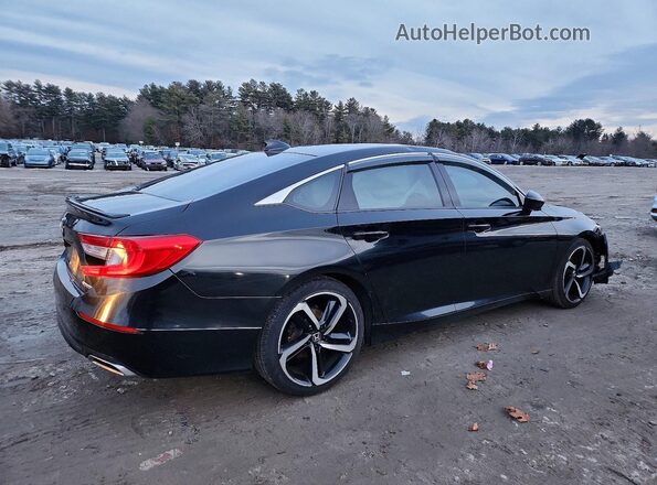 1HGCV1F4XMA071187 2021 HONDA ACCORD Black Задня права чверть