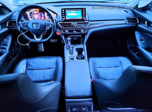 1HGCV1F4XMA071187 2021 HONDA ACCORD Black Вид панелі приладів