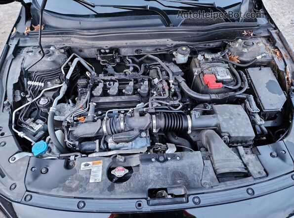 1HGCV1F4XMA071187 2021 HONDA ACCORD Black Вид задньої частини салону