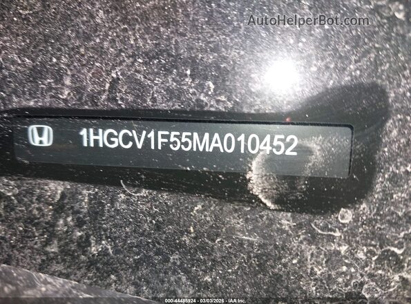 1HGCV1F55MA010452 2021 HONDA ACCORD Silver 