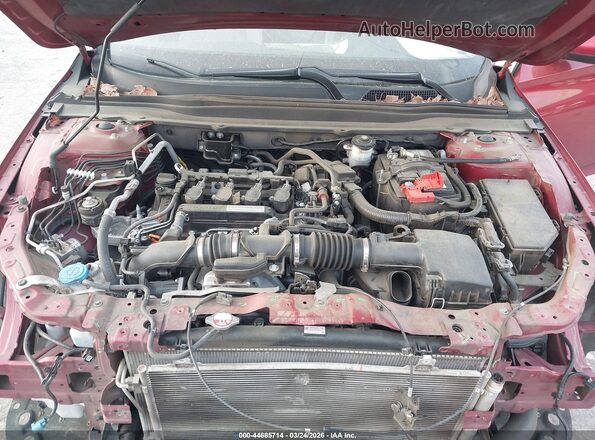 1HGCV1F57KA116401 2019 HONDA ACCORD Red Widok z tyłu