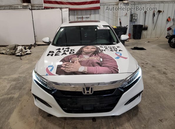 1HGCV1F5XKA132172 2019 HONDA ACCORD White 