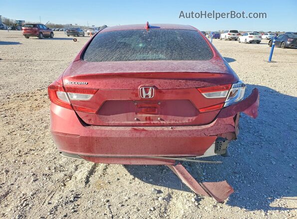 1HGCV1F5XKA168380 2019 HONDA ACCORD Red უკანა ხედი