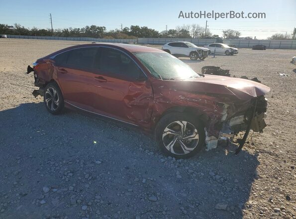 1HGCV1F5XKA168380 2019 HONDA ACCORD Red წინა მარჯვენა