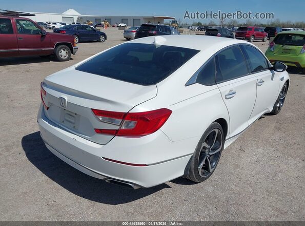 1HGCV1F9XJA045177 2018 HONDA ACCORD Белый Задняя правая четверть