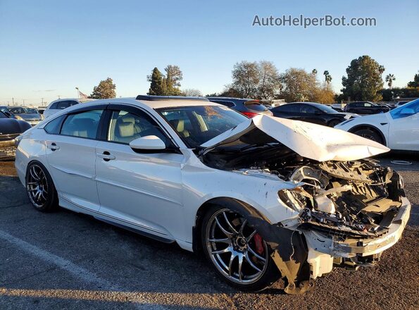 1HGCV2E36KA022807 2019 HONDA ACCORD White 
