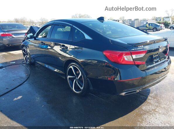 1HGCV2F30LA012502 2020 HONDA ACCORD Black უკანა მარცხენა