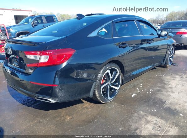 1HGCV2F30LA012502 2020 HONDA ACCORD Black უკანა მარჯვენა