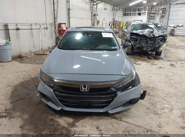 1HGCV2F30MA030449 2021 HONDA ACCORD Blue Widok zestawu wskaźników