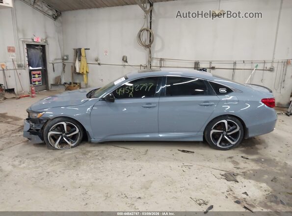 1HGCV2F30MA030449 2021 HONDA ACCORD Blue Widok wnętrza 360 stopni